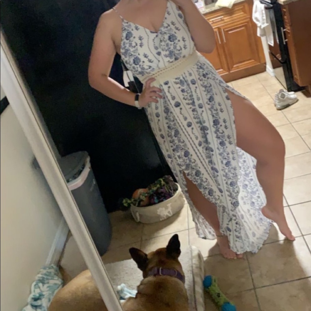 Long Spaghetti strapped romper